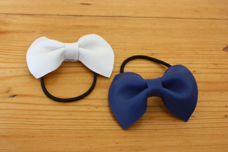 new color for summer! Hair band with leather bow